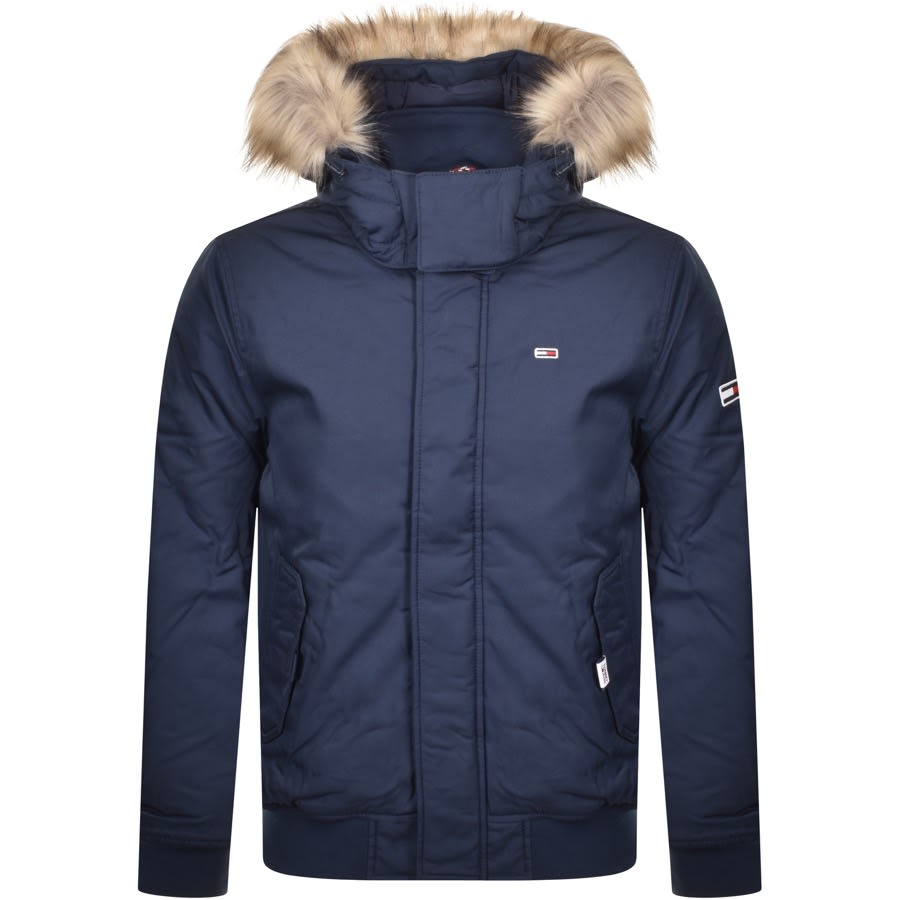 Tommy hilfiger fur hood tech jacket on sale